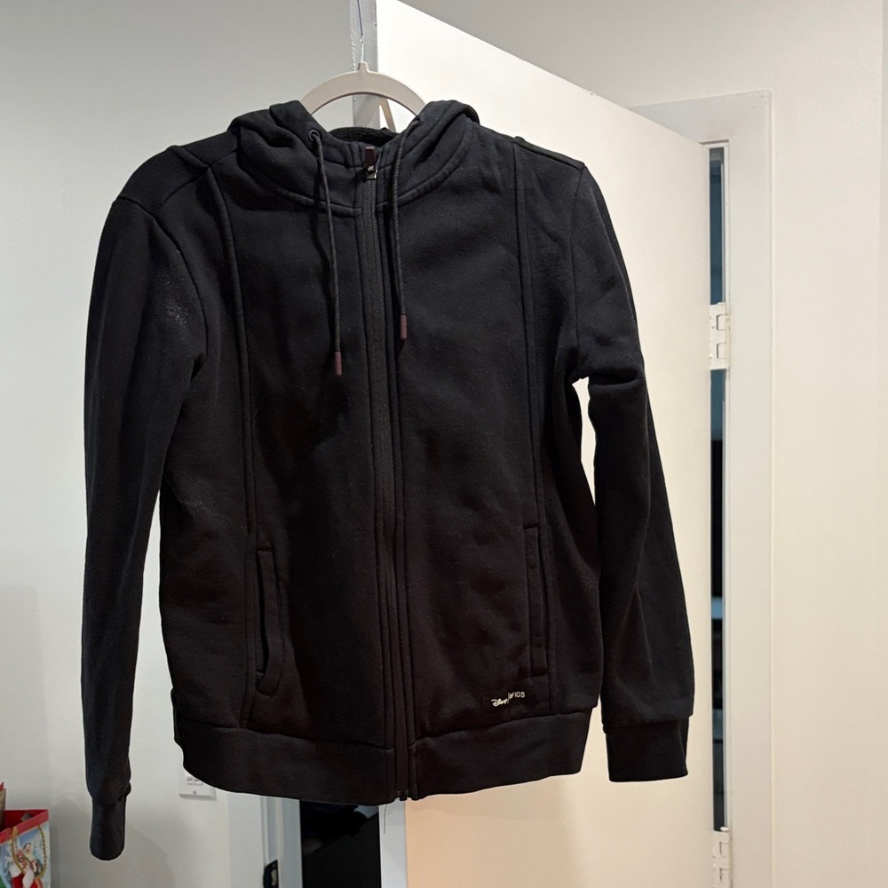 Figs Black Lightweight Zip-Up hoodie - Disney edition